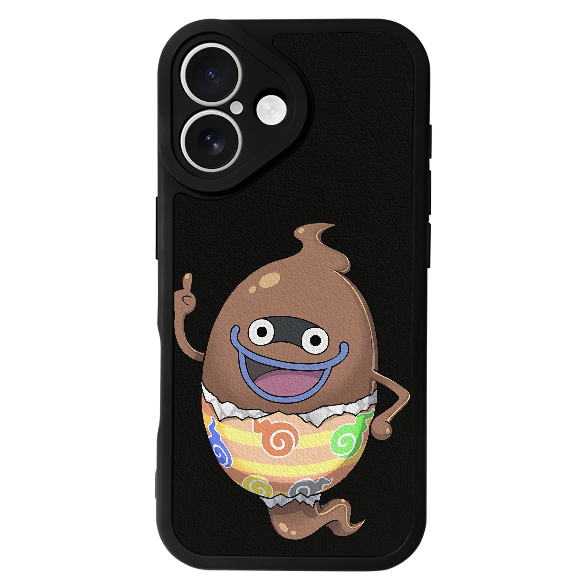 （画像用） 妖怪ウォッチ Yo-kai Watch 【iPhone 16シリーズ対応】シリコンスマホケース（レザー調） 材質：シリコン
